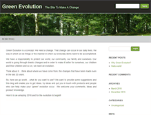 Tablet Screenshot of greenevolution.com